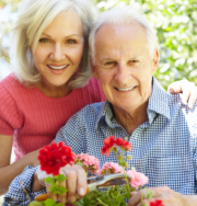 happy old couple